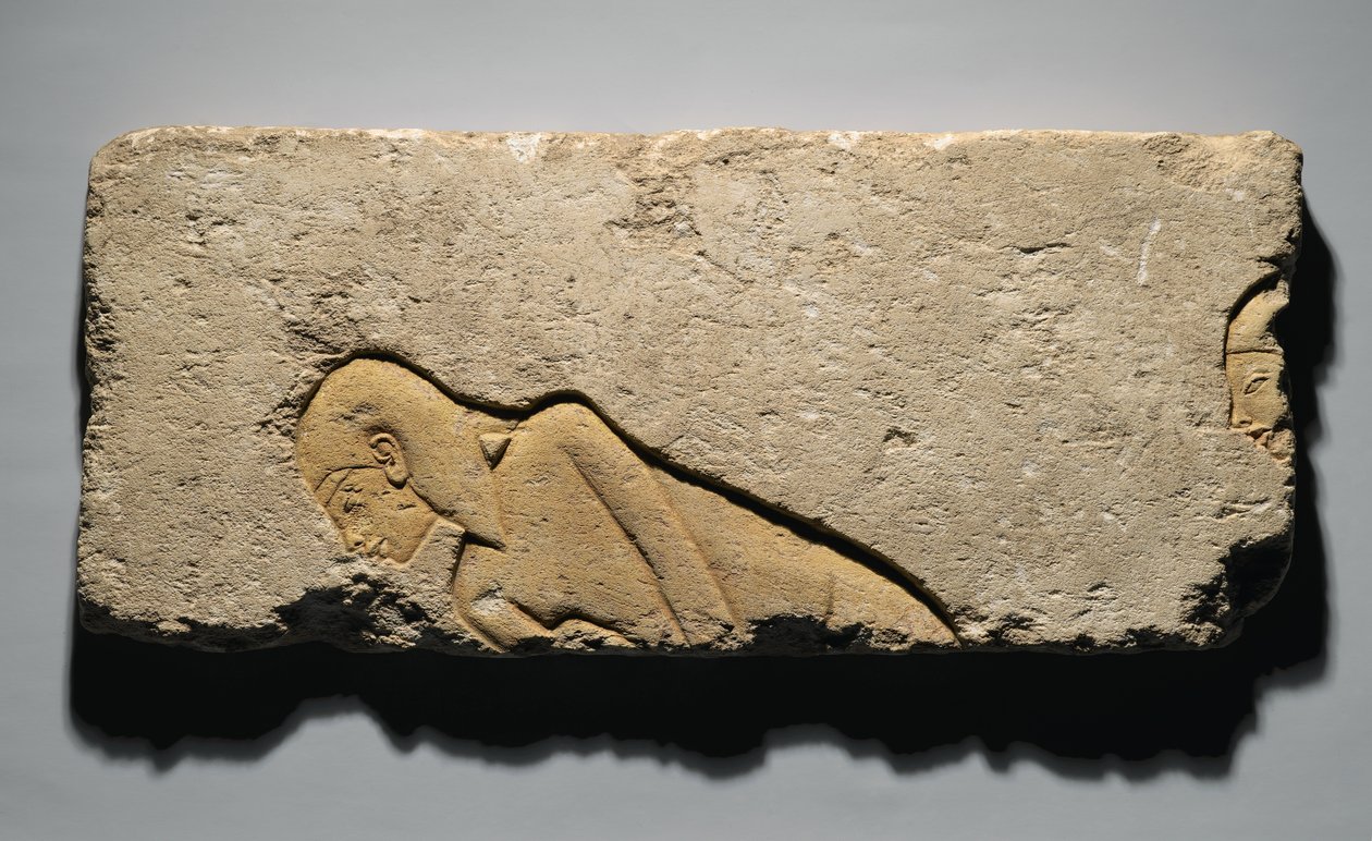 Relief représentant deux hommes s