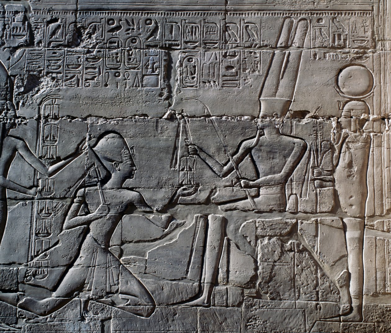 Campagnes de Séthi Ier en Syrie et en Palestine, relief, mur extérieur nord de la Grande Salle Hypostyle, complexe du temple de Karnak (Liste du patrimoine mondial de l