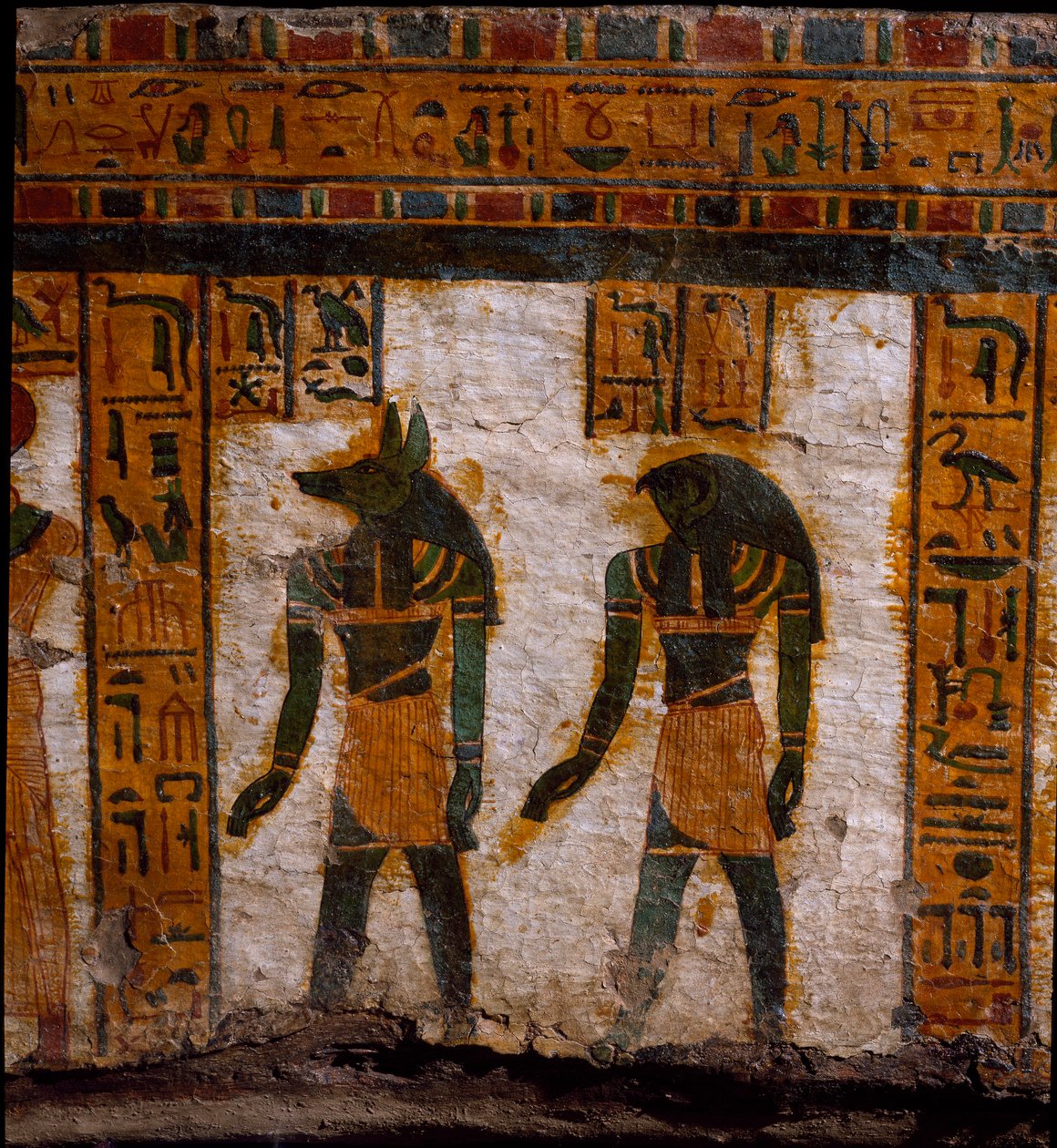 Antiquité égyptienne : les génies funéraires Douamoutef et Kebehsenouf - Egyptian 21st Dynasty