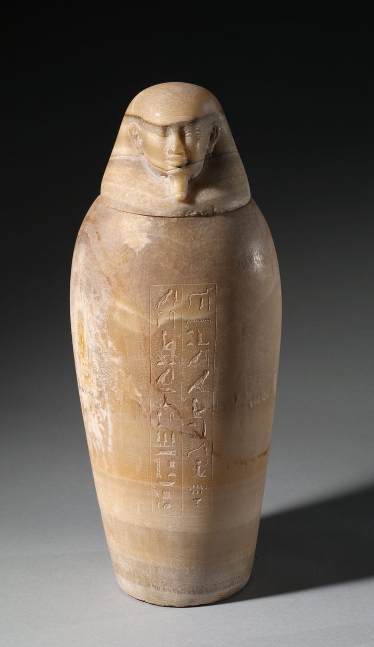 Vase canope avec tête d