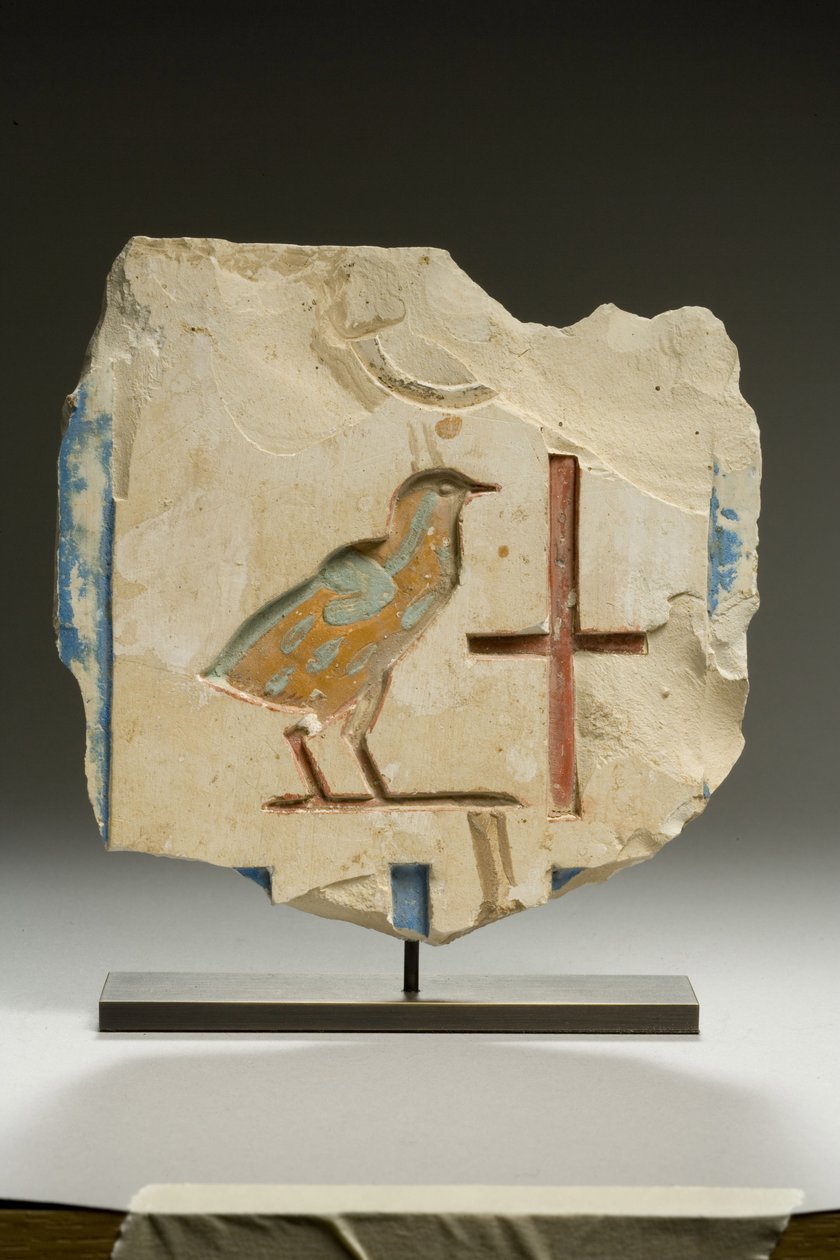 Fragment de relief, Période Tardive (calcaire) - Egyptian 26th Dynasty