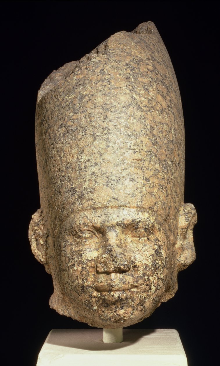 Tête colossale possiblement du roi Khéops, Ancien Empire (granite rouge) - Egyptian 4th Dynasty