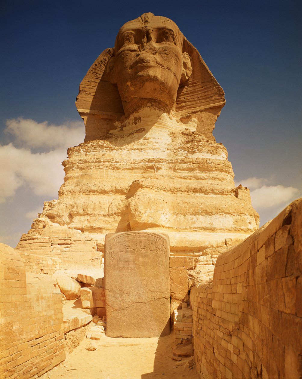 Le Sphinx, datant du règne du Roi Khéphren, Ancien Empire et la stèle de rêve de Thoutmosis IV (1419-1386 av. J.-C.) Nouvel Empire - Egyptian 4th Dynasty