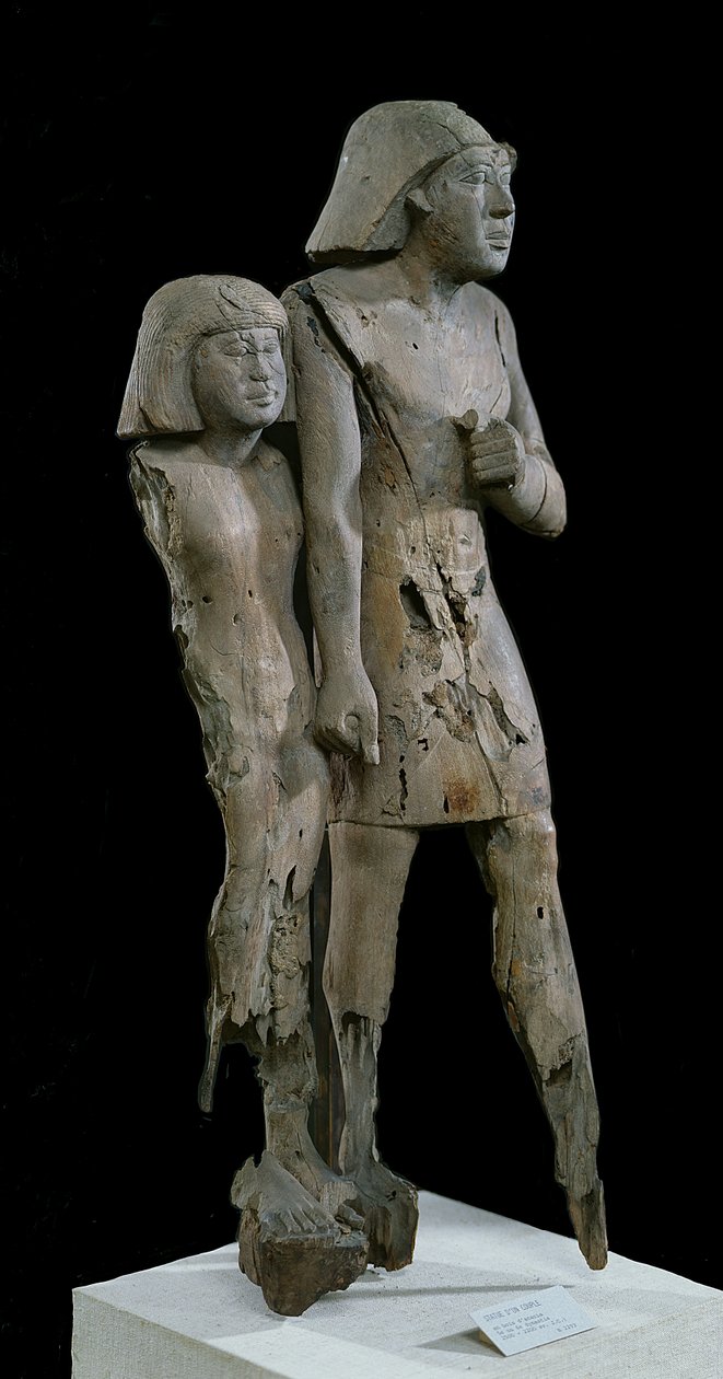 Couple anonyme connu sous le nom de Couple de Memphis, Ancien Empire - Egyptian 6th Dynasty