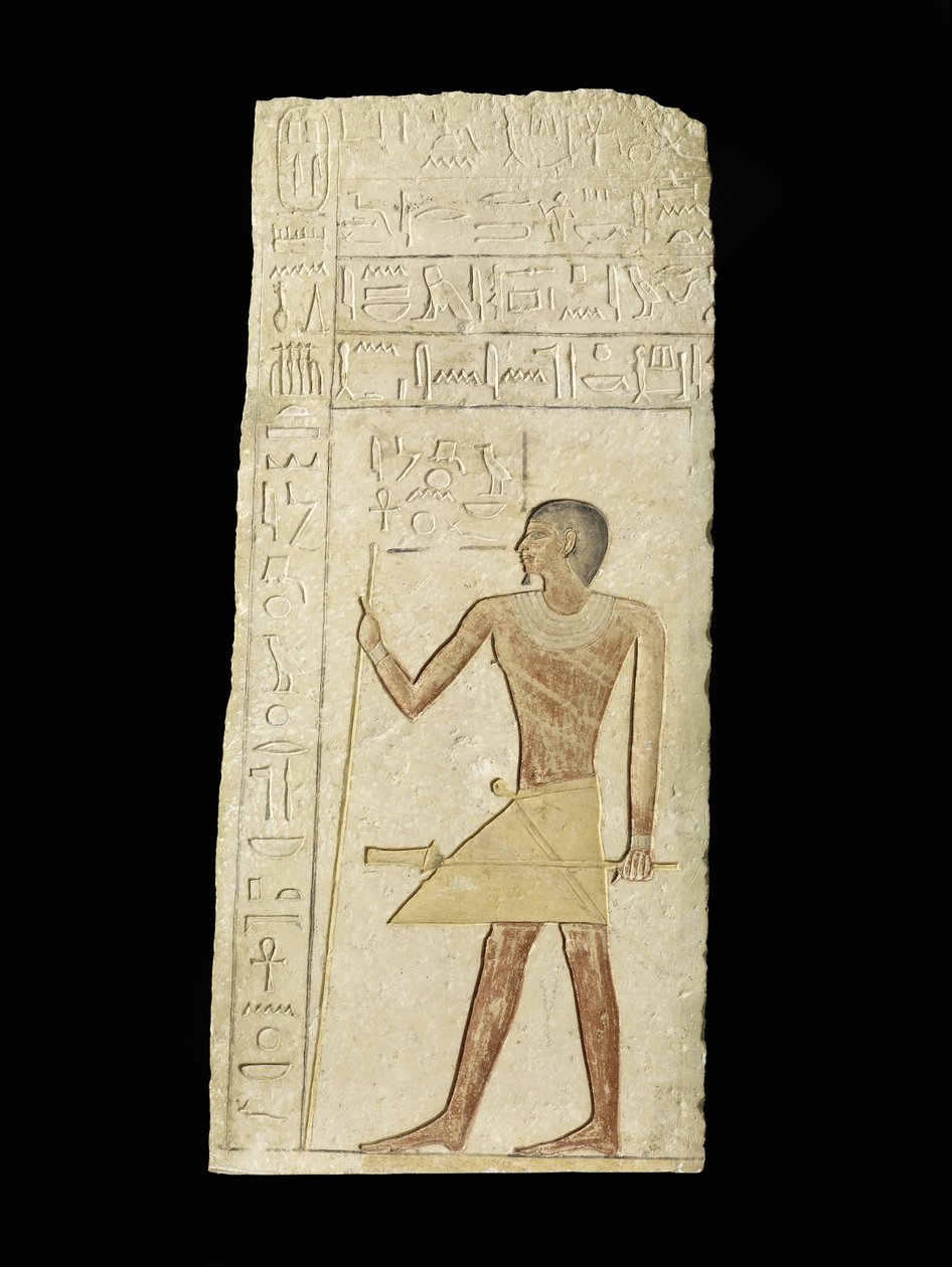 Relief représentant Ankh-neb-ef, 2345-2181 av. J.-C. (calcaire et pigment) - Egyptian 6th Dynasty