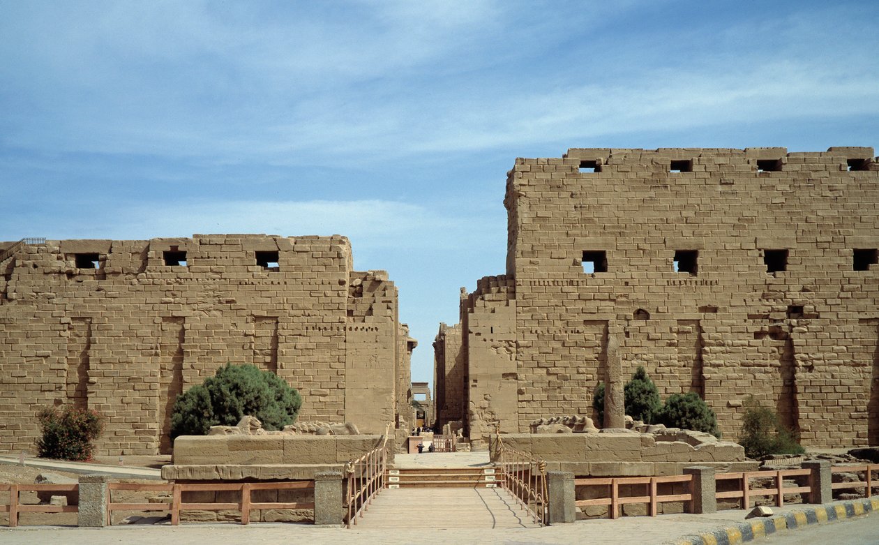 Antiquité égyptienne : vue du temple de Karnak. Égypte - Egyptian Egyptian