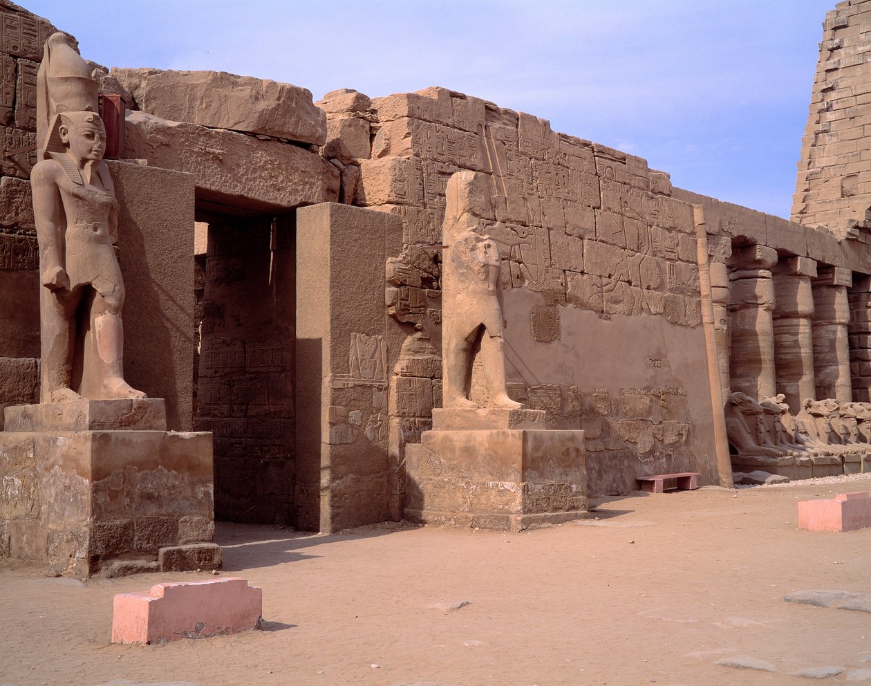 Antiquité égyptienne : vue du temple de Karnak - Egyptian Egyptian