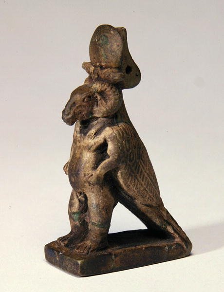 Dieu composite avec tête de bélier, corps de nain et dos de faucon - Egyptian Ptolemaic Period