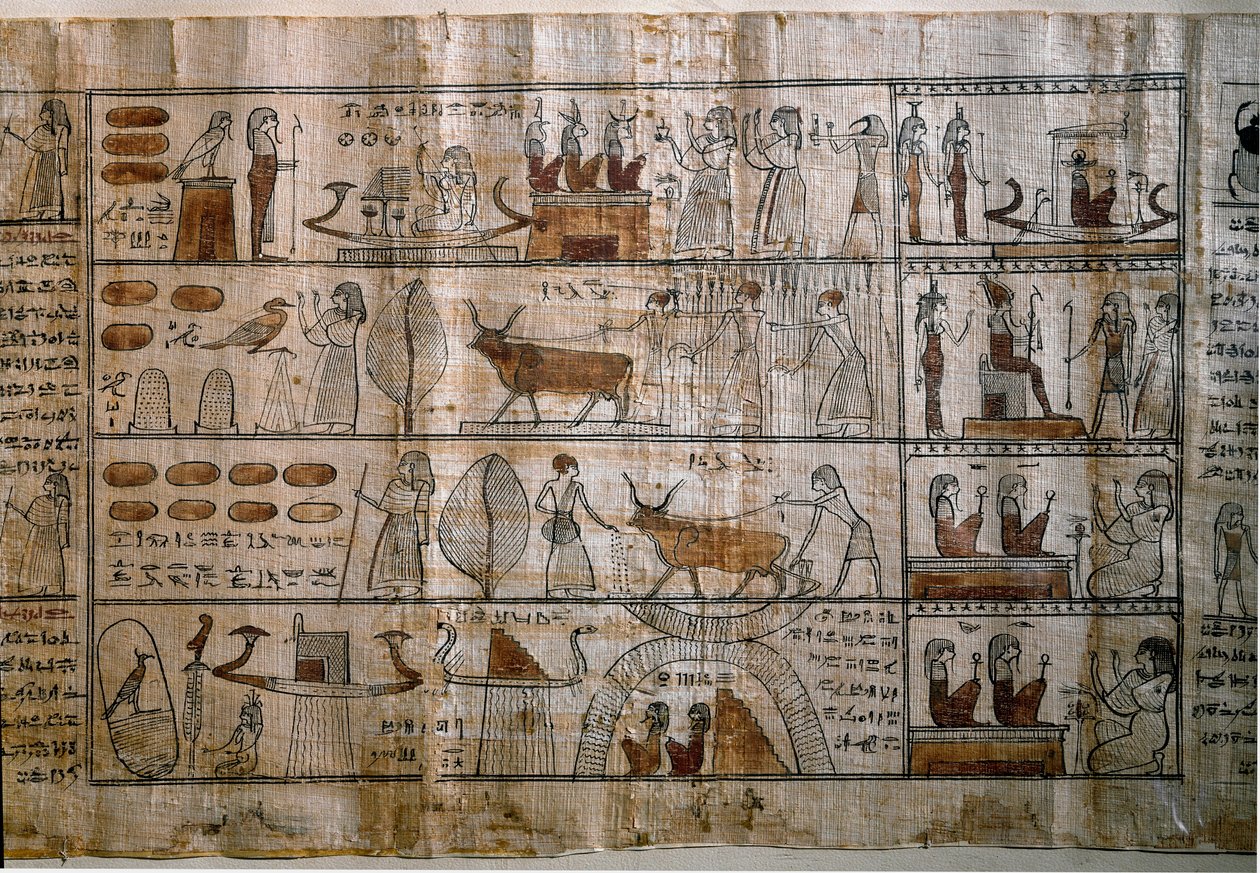 Antiquité égyptienne: les Champs Élysées. Papyrus d