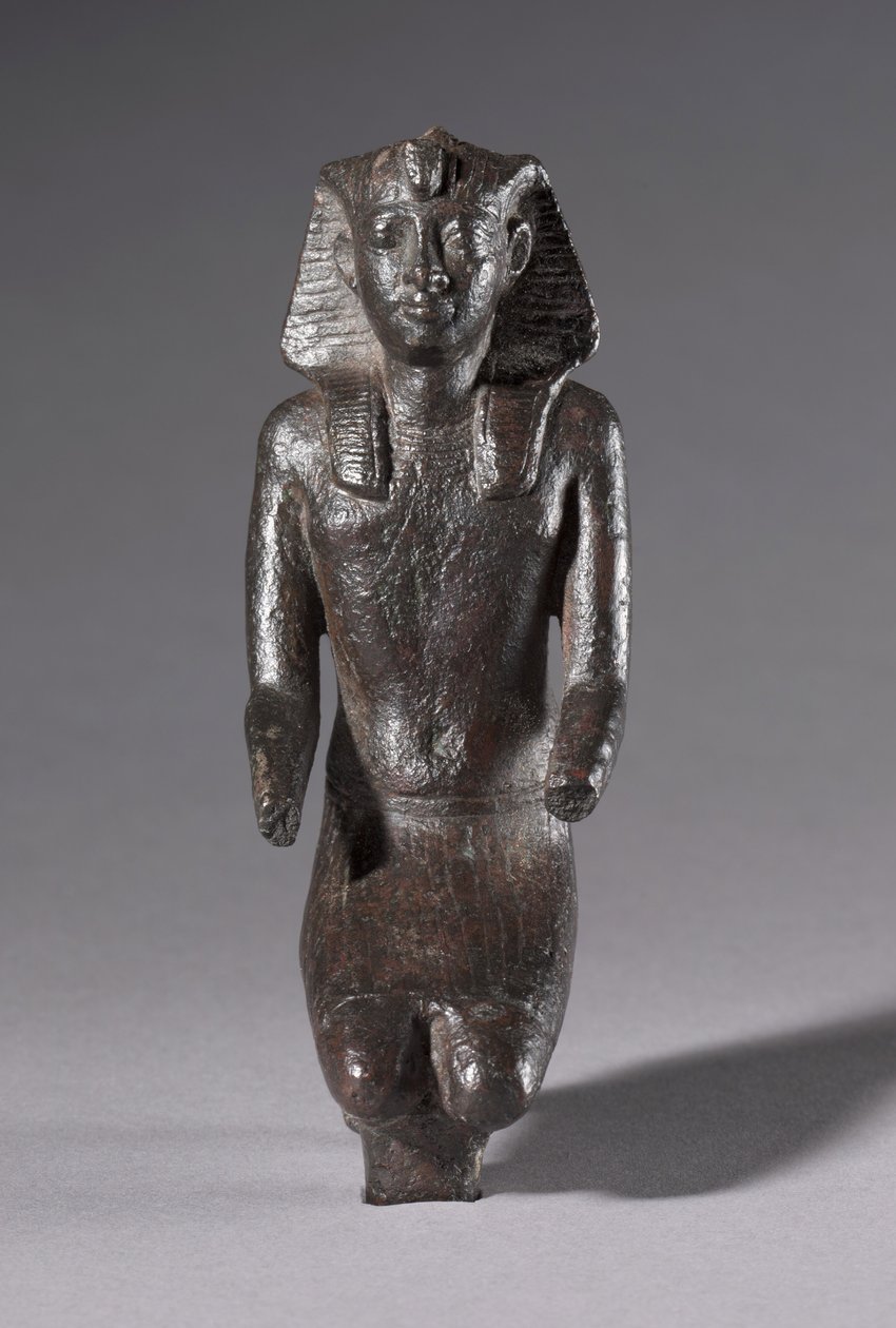 Statuette de roi agenouillé, période gréco-romaine, 304-30 av. J.-C. - Egyptian Ptolemaic Period