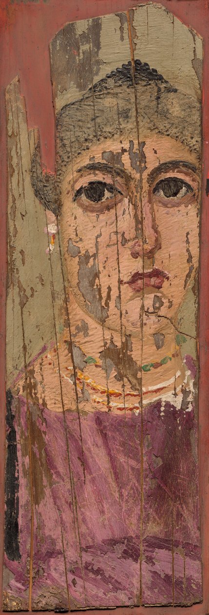 Portrait de femme, IIe siècle (encaustique sur bois) - Egyptian School