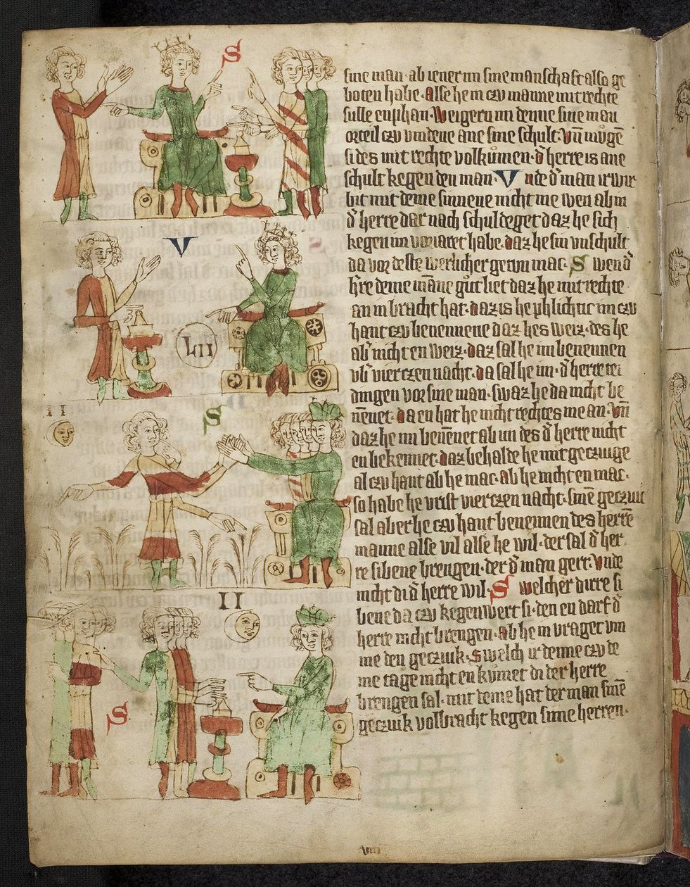 Droit féodal. Du Sachsenspiegel de Heidelberg, 14e siècle - Eike von Repgow