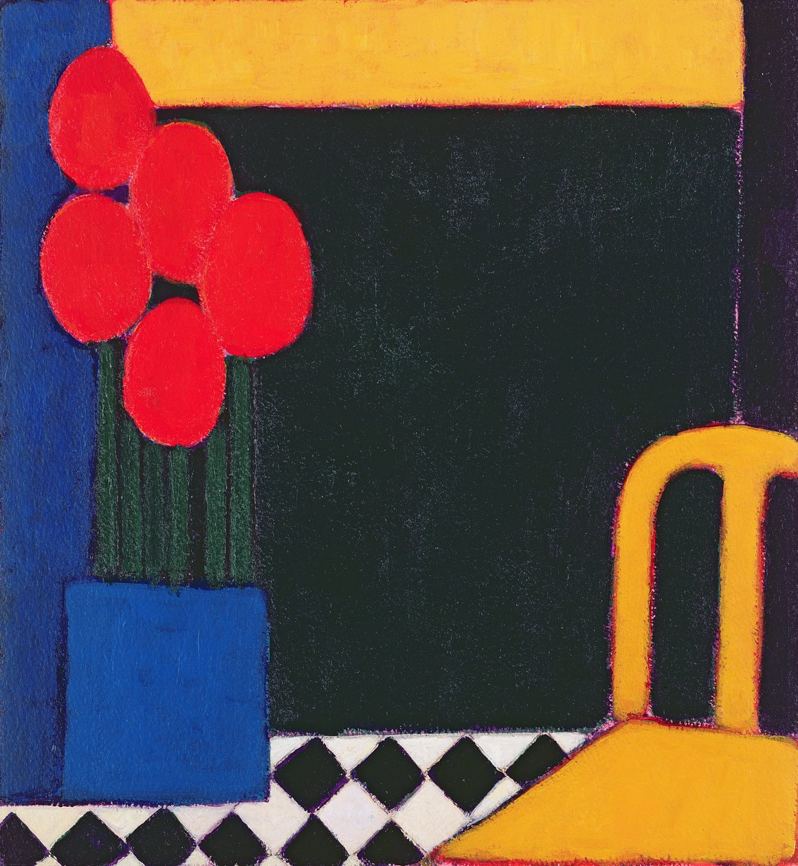Tulipes et Chaise Jaune, 2002 - Eithne Contemporary Artist Donne