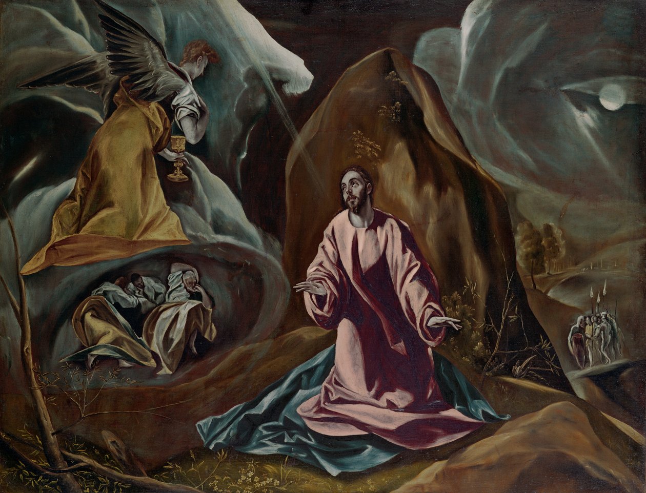 Agonie dans le jardin de Gethsémani, vers 1590 - El Greco