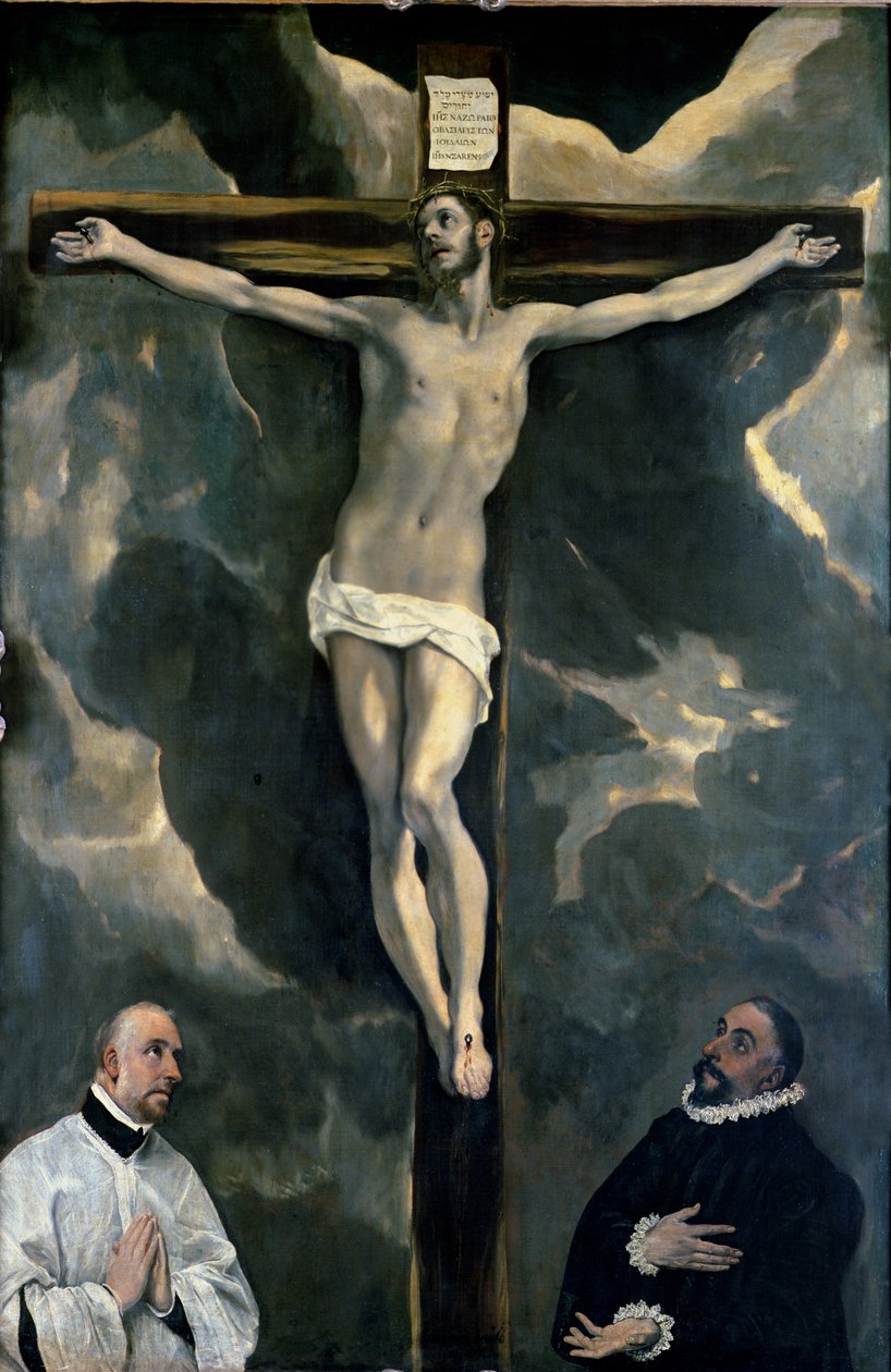 La Crucifixion avec deux donateurs, vers 1580 - El Greco
