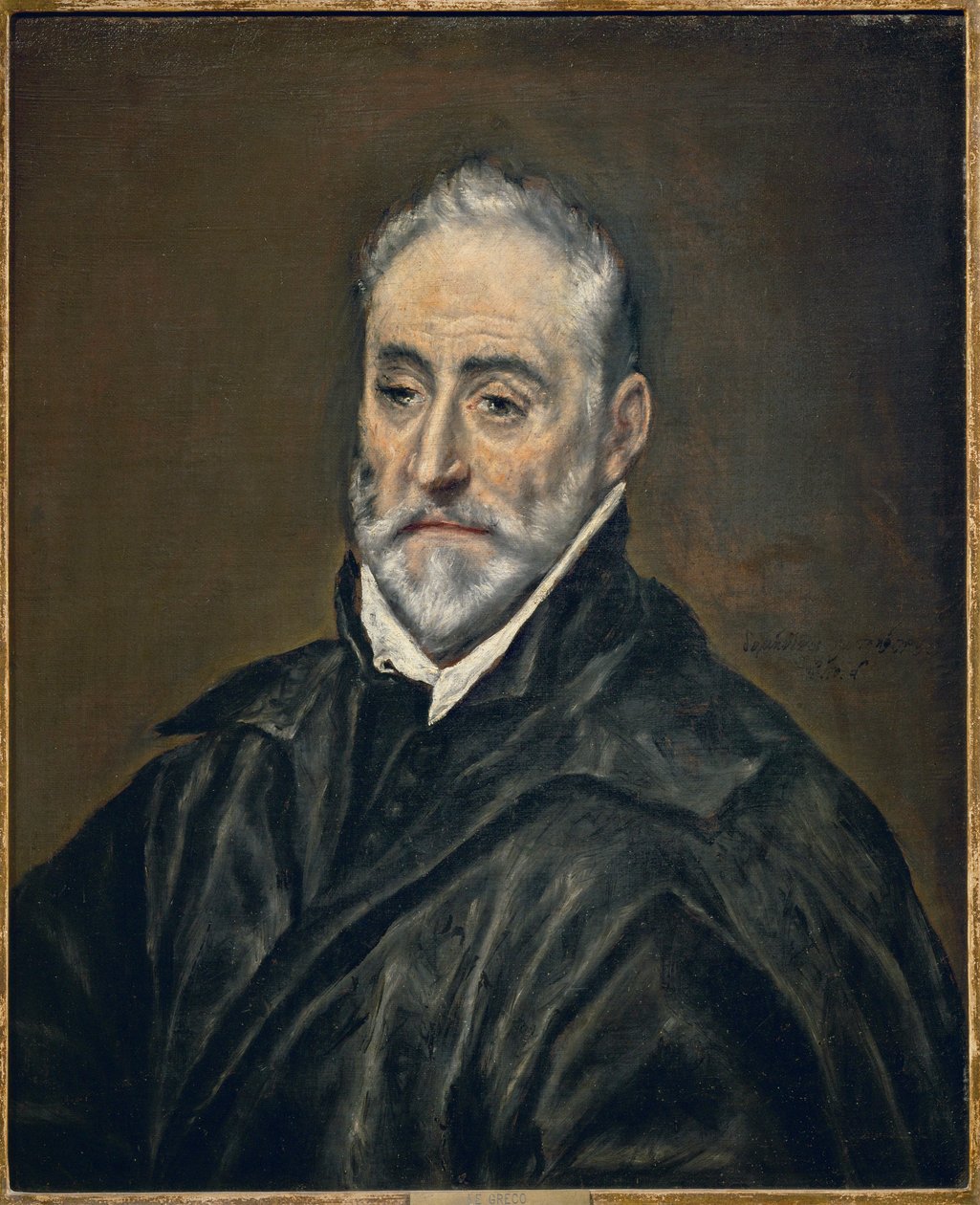 Antonio de Covarrubias y Leiva, théologien, chanoine de la cathédrale de Tolède ... - El (1541 1614) Greco