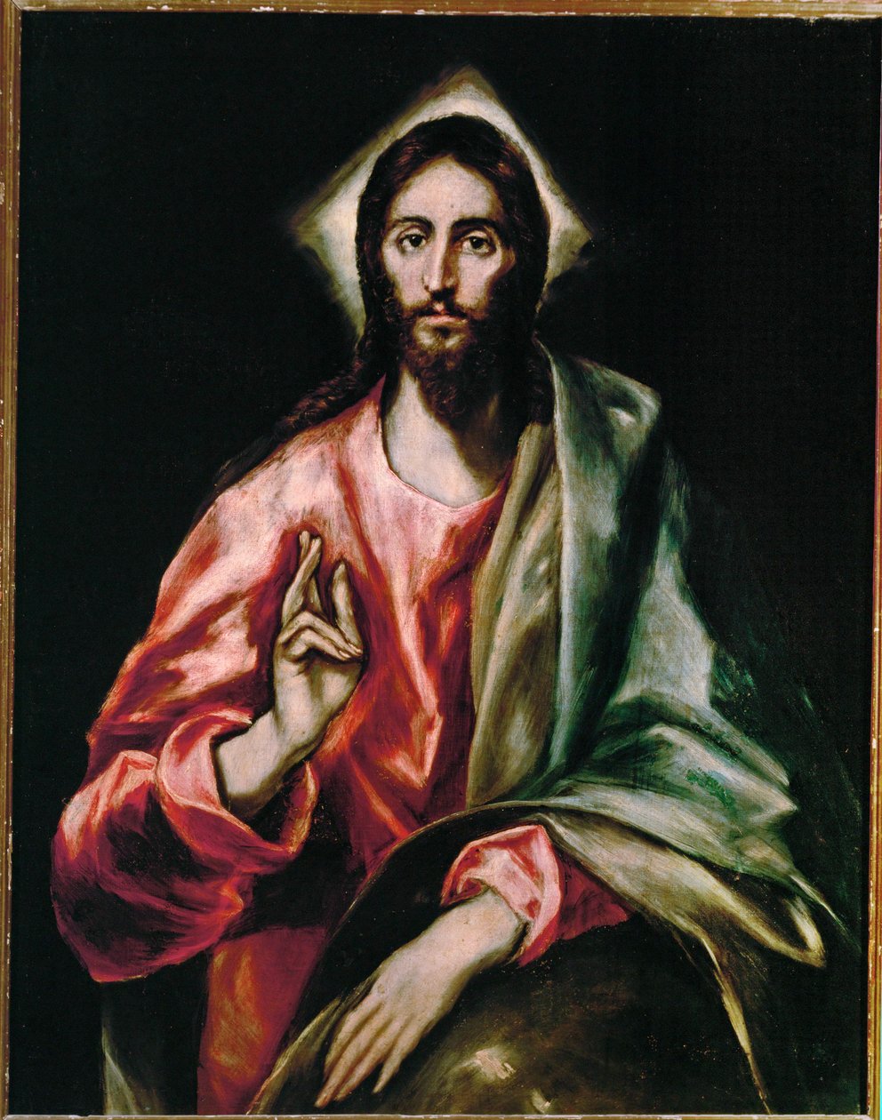 Christ Rédempteur (peinture sur toile) - El (1541-1614) Greco