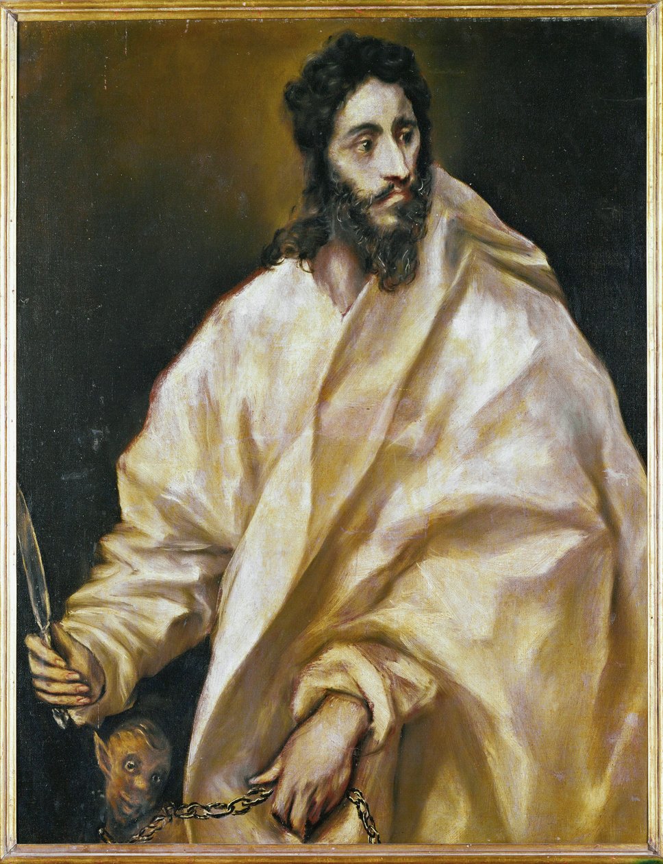 Saint Barthélemy, apôtre (peinture sur toile) - El (1541-1614) Greco