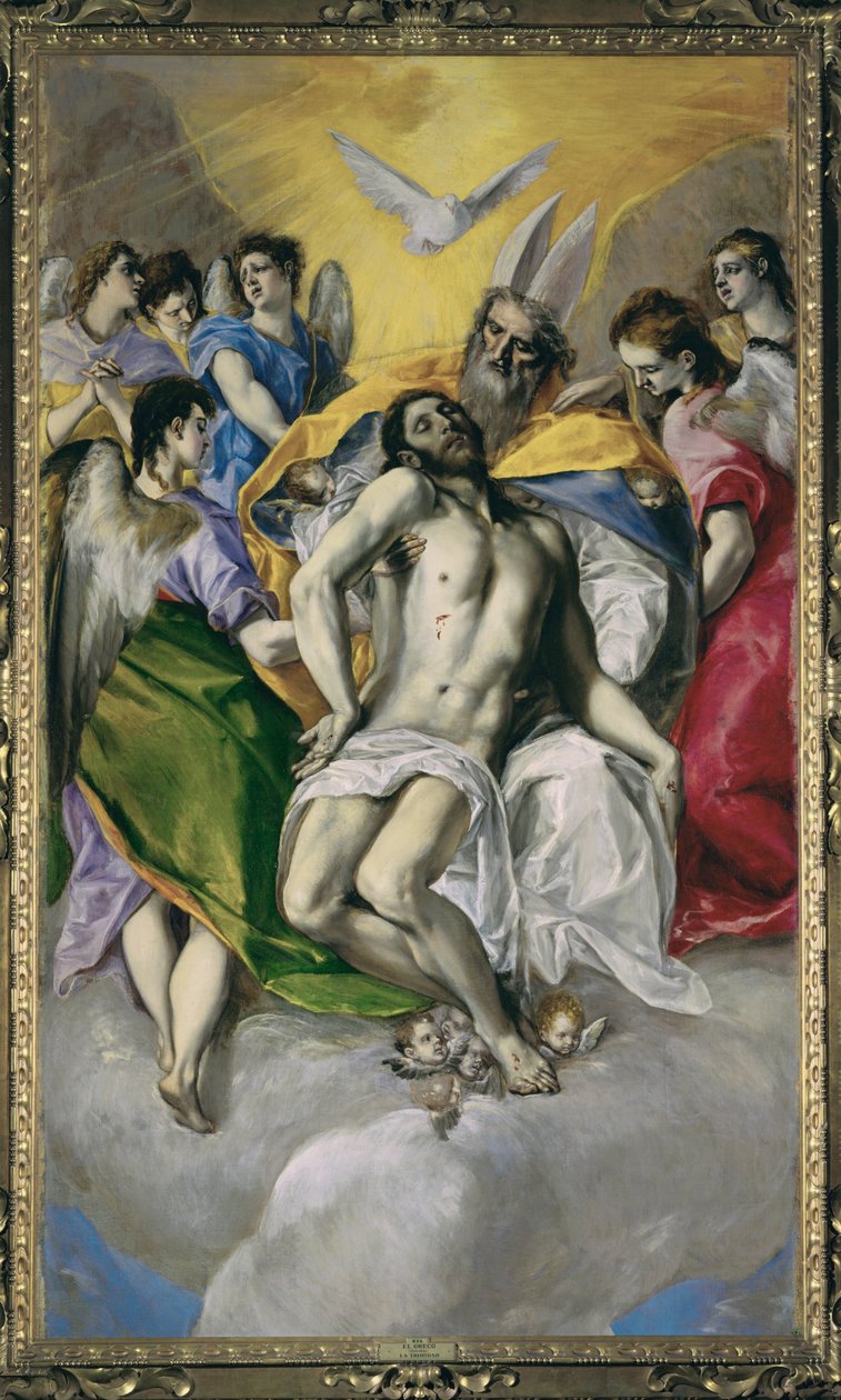 La Trinité (peinture sur toile) - El (1541-1614) Greco