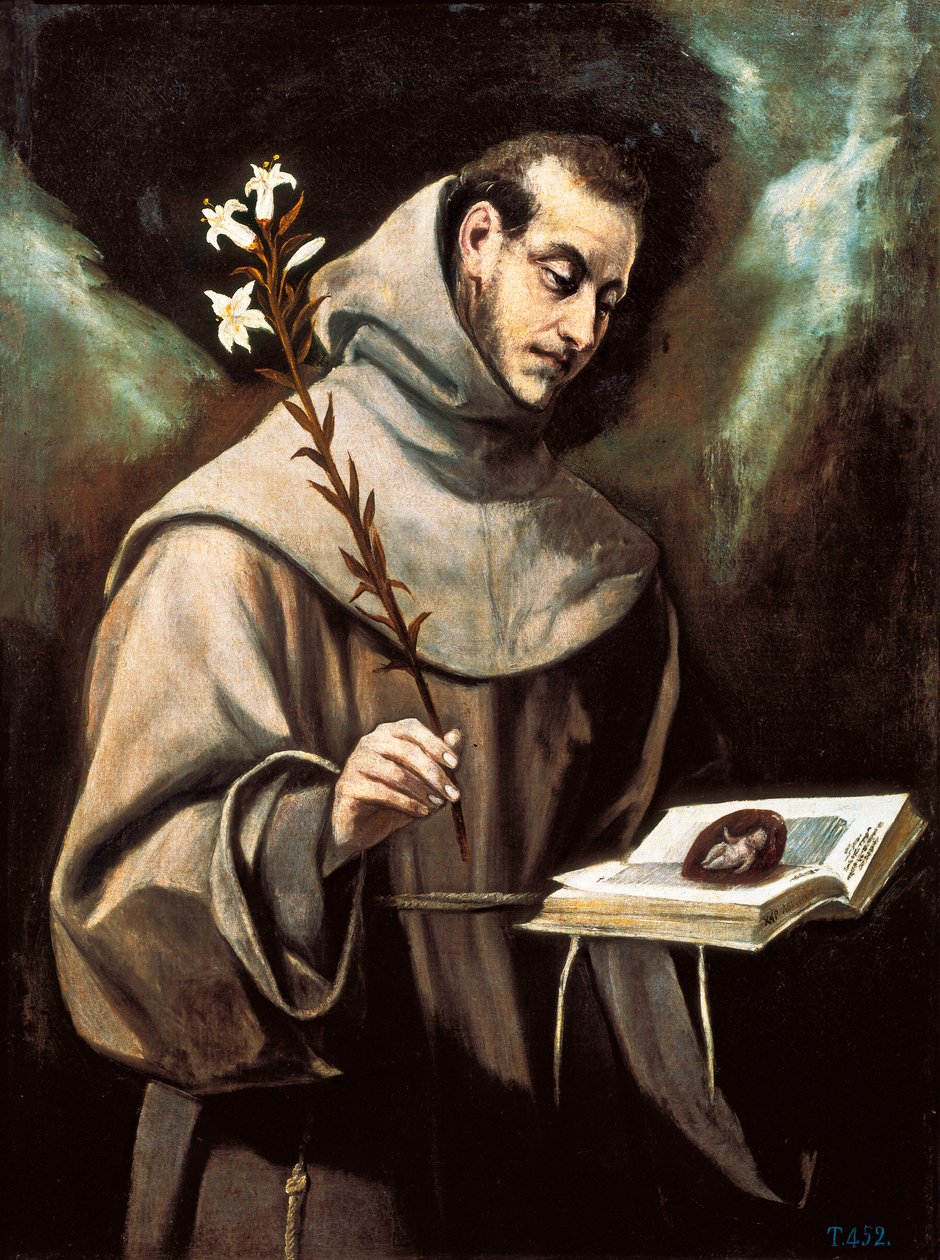 Portrait de Saint Antoine de Padoue - El Greco