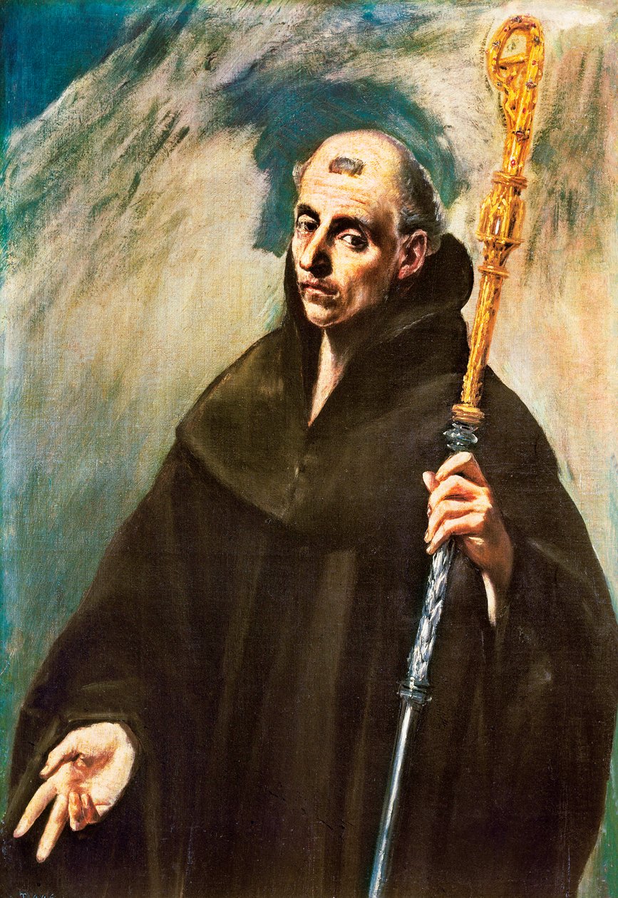 Portrait de Saint Benoît de Nursie - El Greco