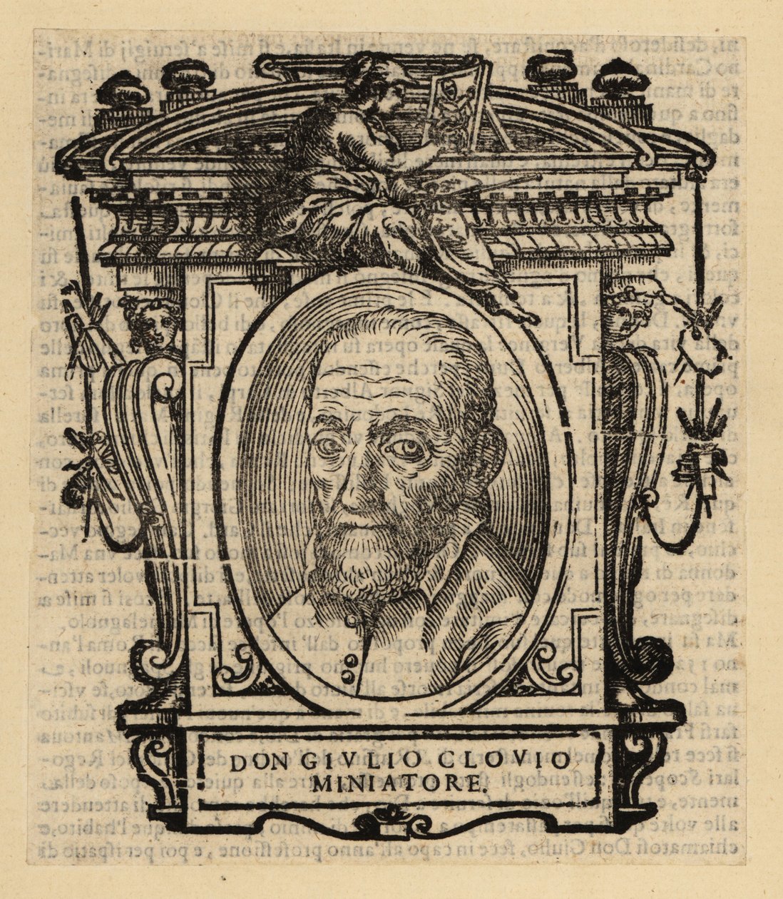 Portrait de Giorgio Giulio Clovio, enlumineur, miniaturiste et peintre né en Croatie, actif en Italie de la Renaissance - El Domenico (after) Greco