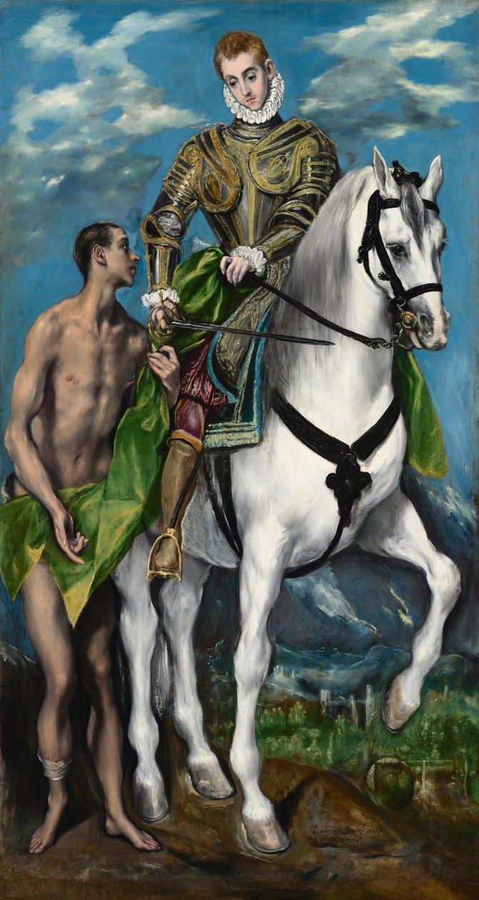 Saint Martin et le mendiant - El Greco