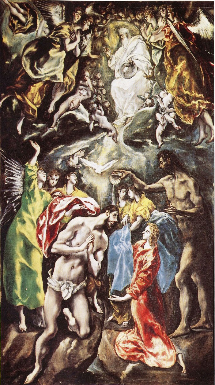 Le baptême du Christ - El Greco