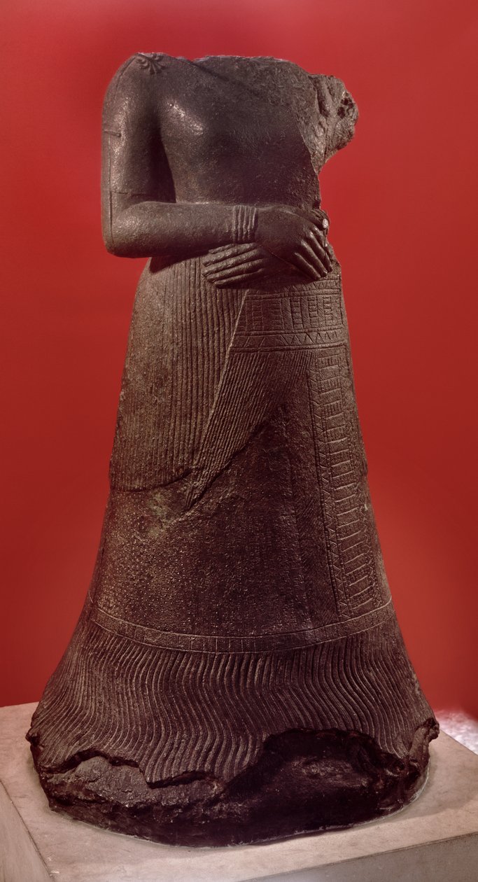 Statue de Napirasu, épouse du roi élamite Untash-Napirisha, c.1340-1300 av. J.-C. - Elamite