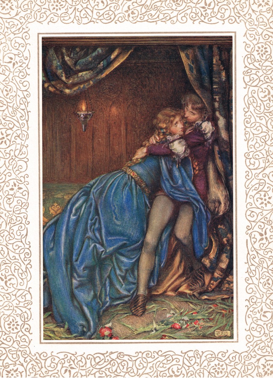Lancelot et Guenièvre ensemble, illustration des 