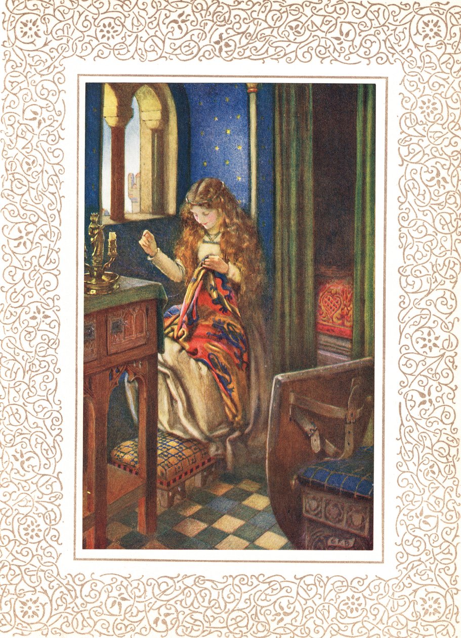La Dame de Shalott, illustration des 