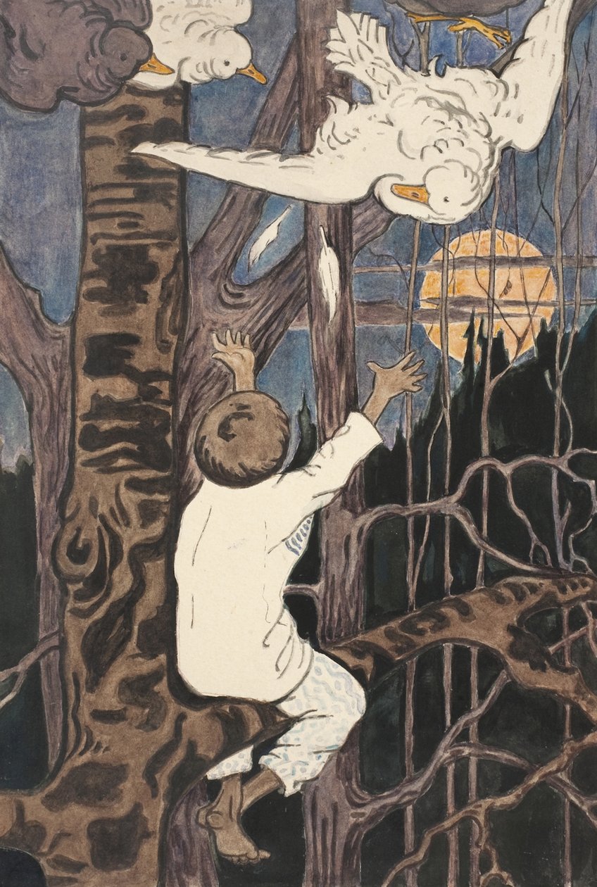 Illustration de Le Conte Synko-Philipko, années 1890 - Elena Dmitryevna Polenova
