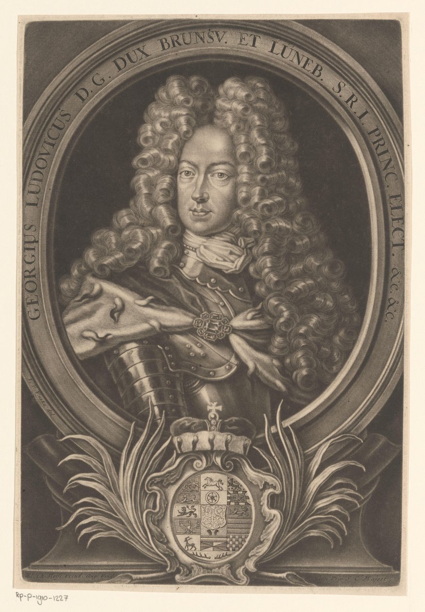 Portrait de George Ludwig, roi de Grande-Bretagne et d