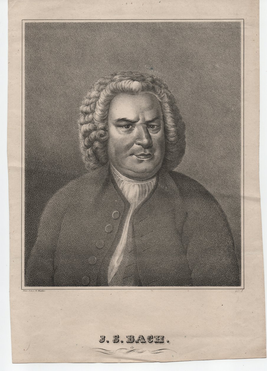 Johann Sebastian Bach (1685-1750) (vers 1850, gravure) - Elias Gottleib (after) Haussmann
