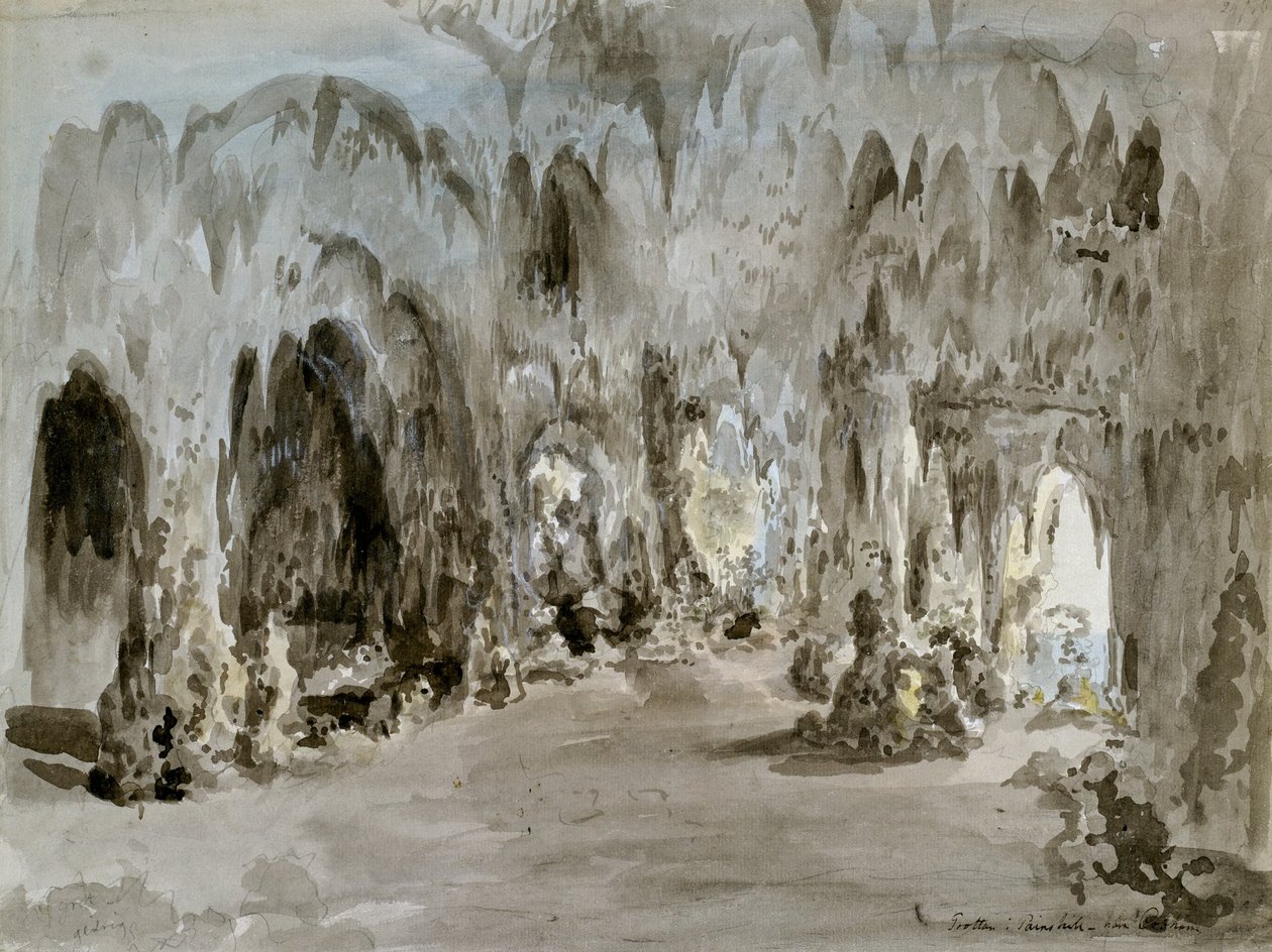 La grotte de Painshill - Elias Martin