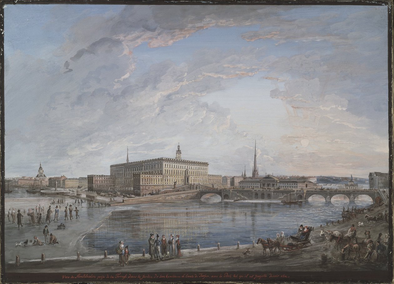 Vue de Stockholm - Elias Martin