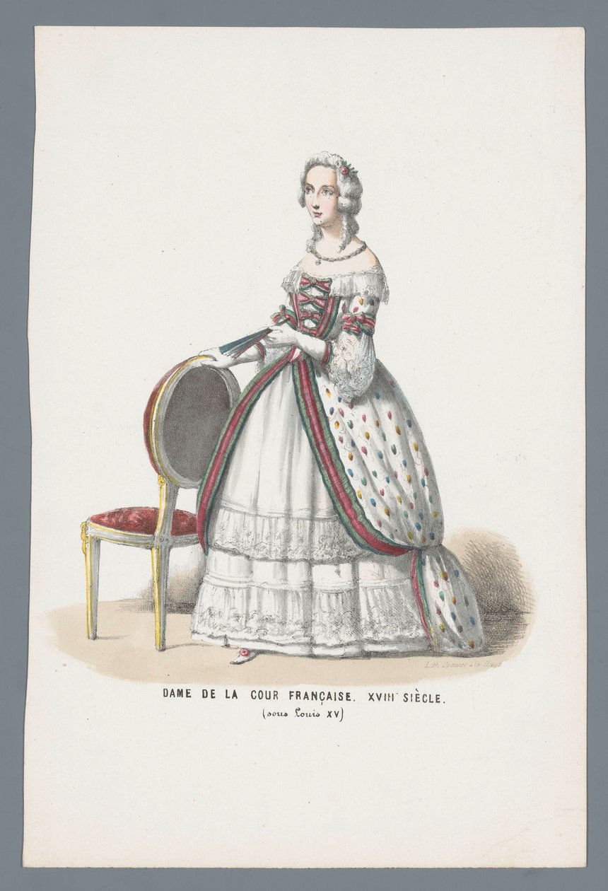Dame de la cour française (XVIIIe siècle sous Louis XV) - Elias Spanier