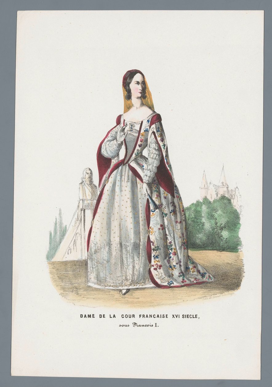 Dame de la cour française XVIe siècle, sous François Ier - Elias Spanier