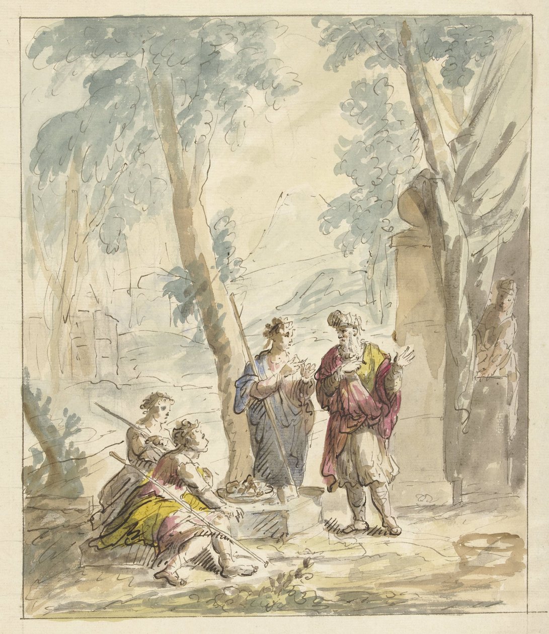 Abraham recevant les trois anges - Elias van Nijmegen