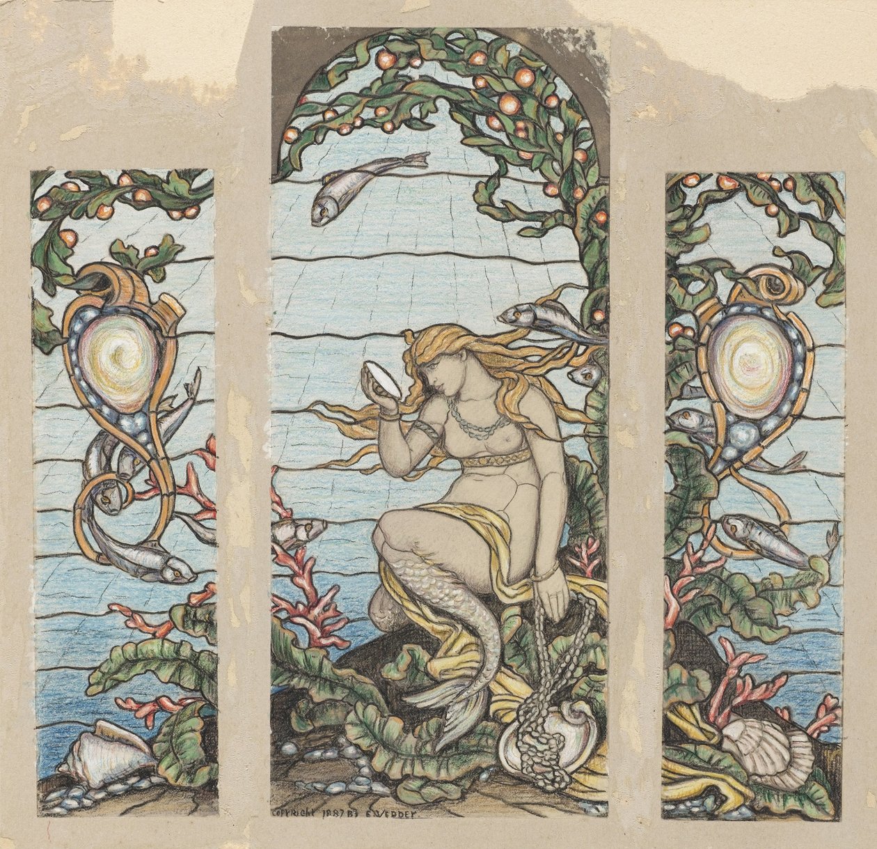 La fenêtre de la sirène - Elihu Vedder