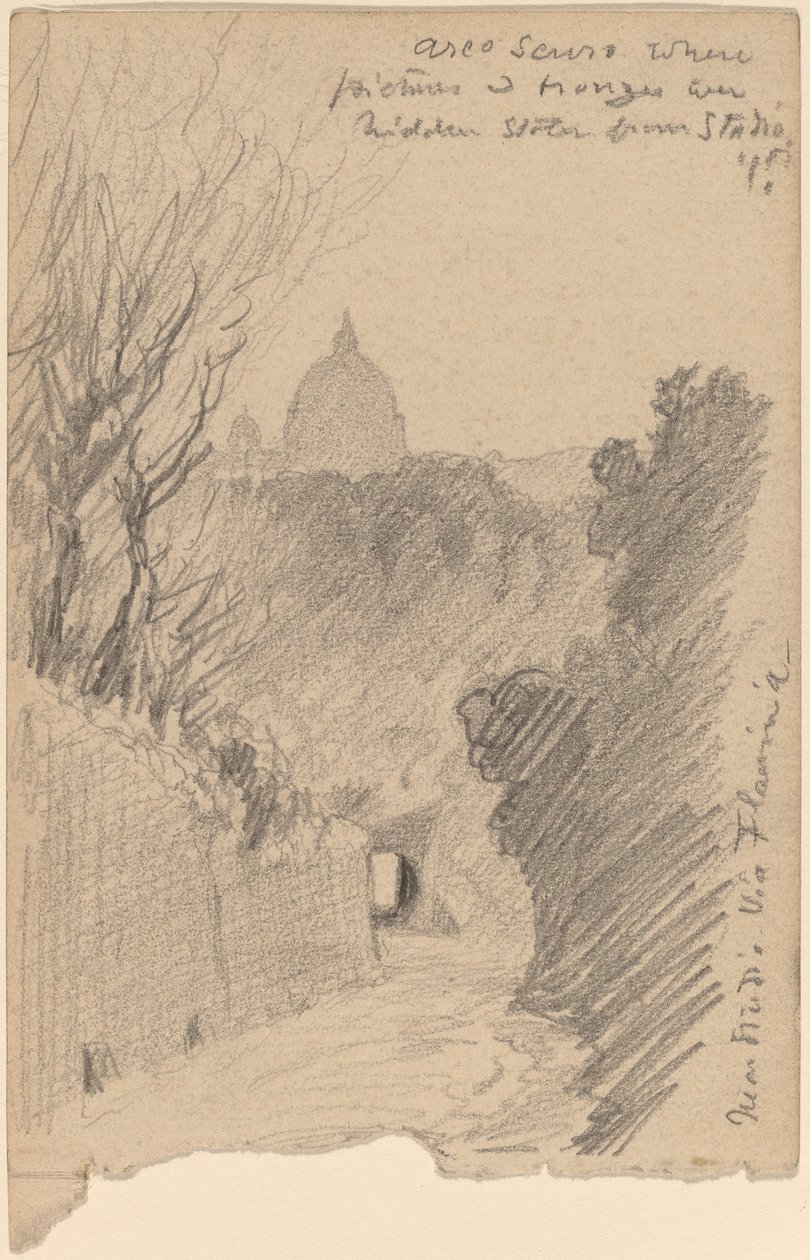 Arco Oscuro--Sur la Via Flaminia, vers 1890 - Elihu Vedder