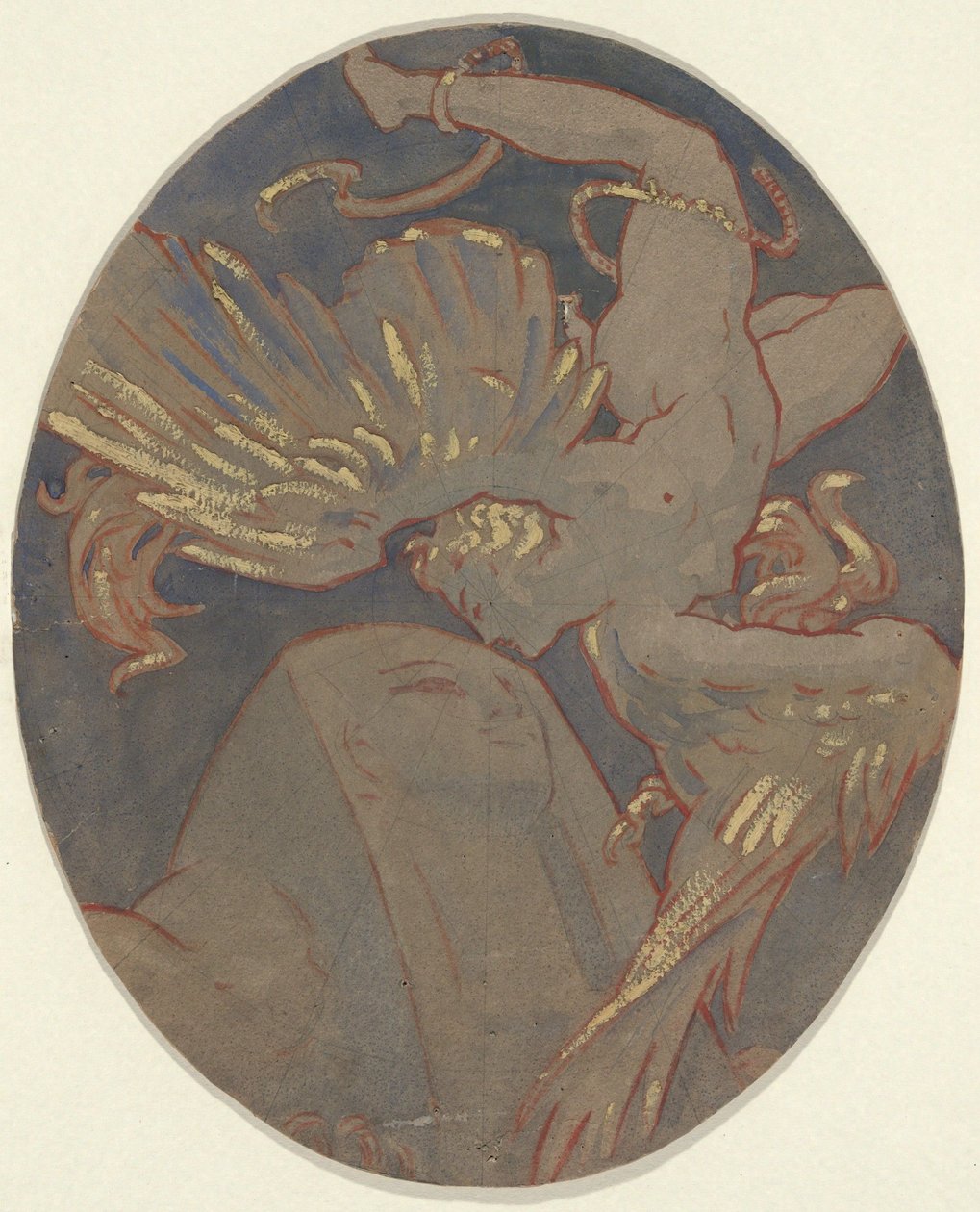 Copie du plafond de Rondel-Sargent exposé au Musée des Beaux-Arts de Boston - Elihu Vedder