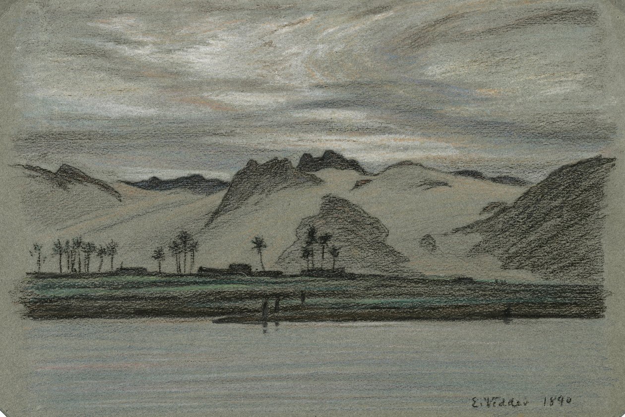 De 30 dessins du voyage sur le Nil, n° 19 - Elihu Vedder