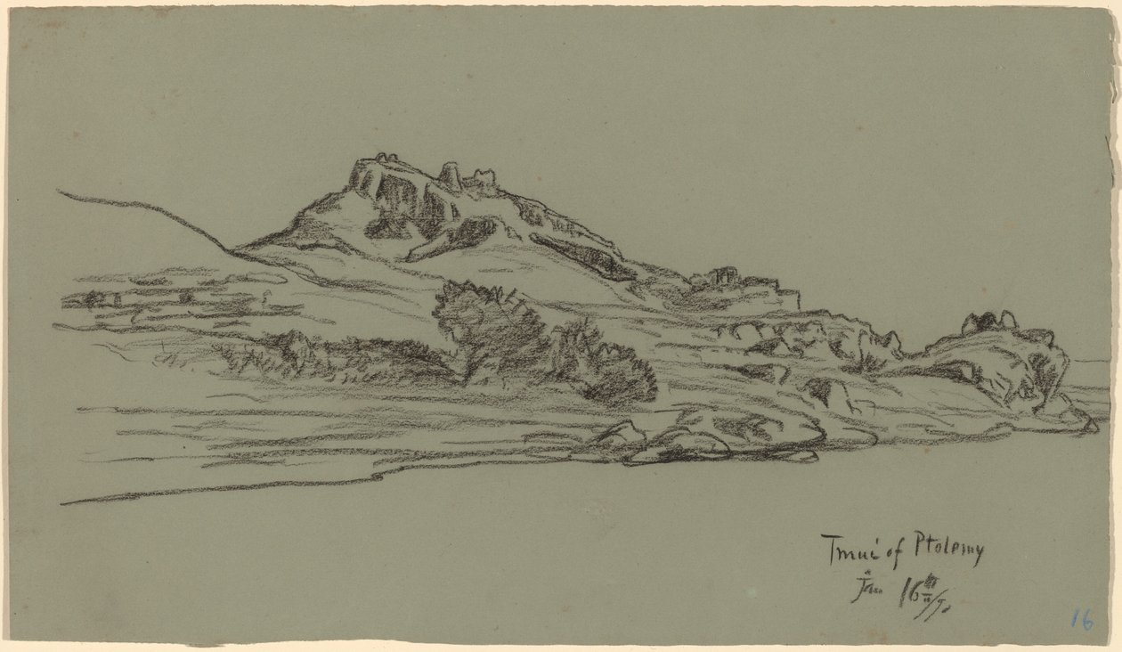 Voyage sur le Nil, Tmui de Ptolémée - Elihu Vedder
