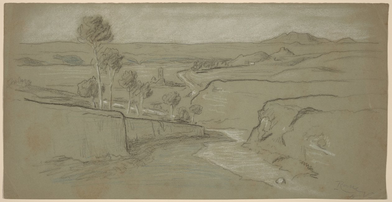 Paysage romain - Elihu Vedder