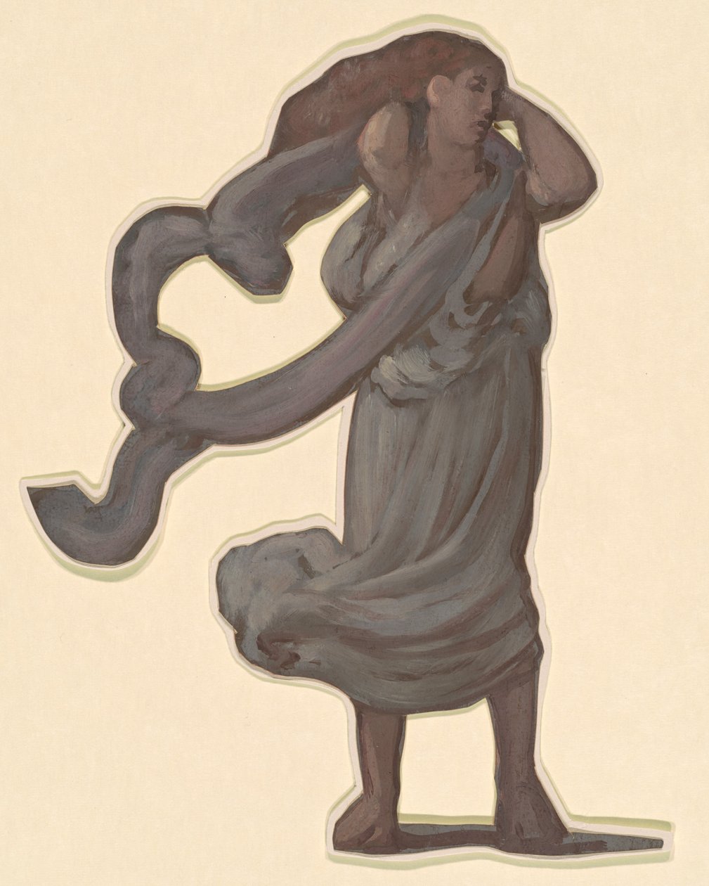 Étude pour "Jeunes filles grecques se baignant" - Elihu Vedder