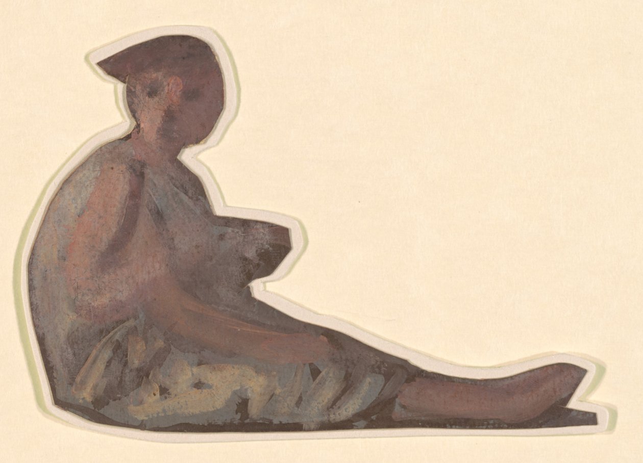 Étude pour Filles grecques se baignant, vers 1872 - Elihu Vedder