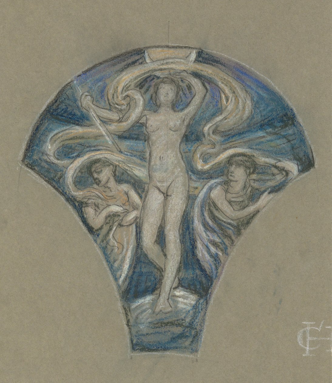 Étude pour Luna - Elihu Vedder