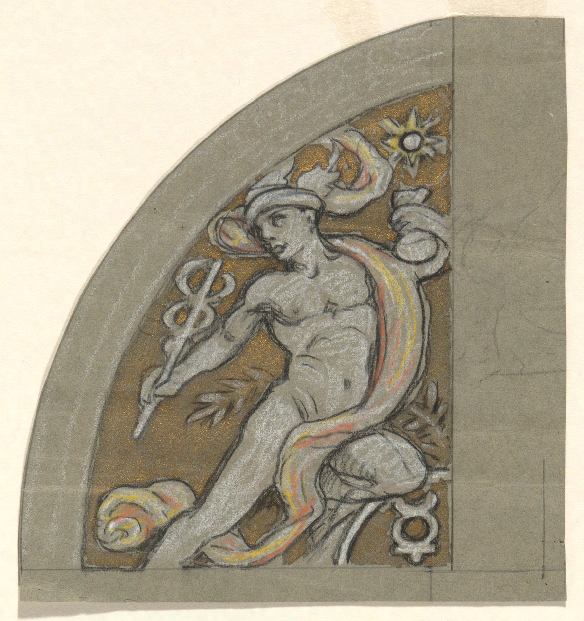 Étude pour Mercure - Elihu Vedder