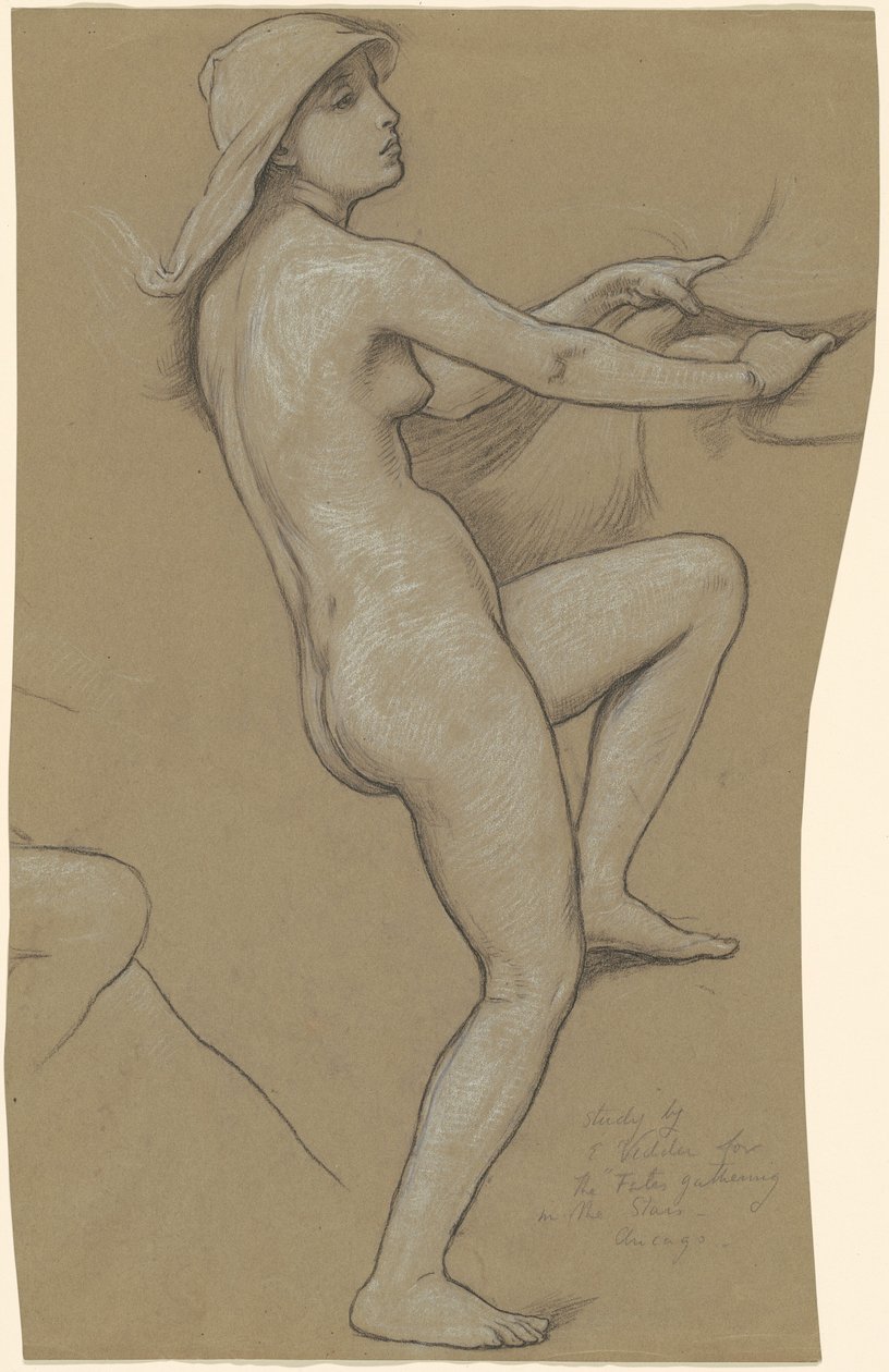Étude pour "Les Parques rassemblant les étoiles" - Elihu Vedder